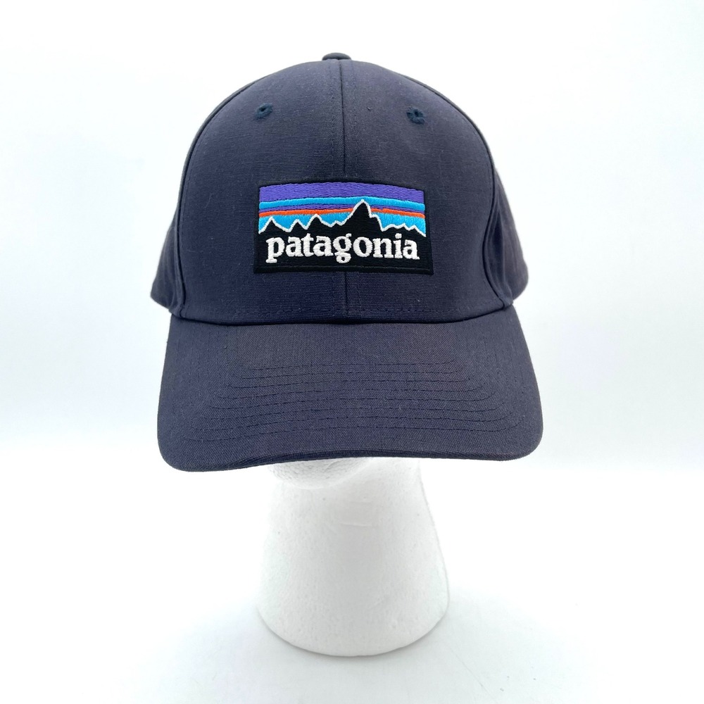 Patagonia Hat Cotton Mens OS Navy Blue Good Snapback Fitz Roy Logo Cap